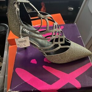 Elegant Silver Women's Heels